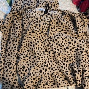 Floor Length cheetah print dress